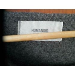Humanoid sweaterjurk mud/grijs S/M wol/alpaca/pol ZGAN