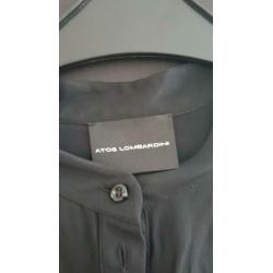 Nieuw: Atos Lombardini zwarte lange blouse/tuniek maat 40.