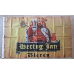 ??Nieuwe vlag (nr. 5), met logo Hertog Jan. (90 x 150 cm).??