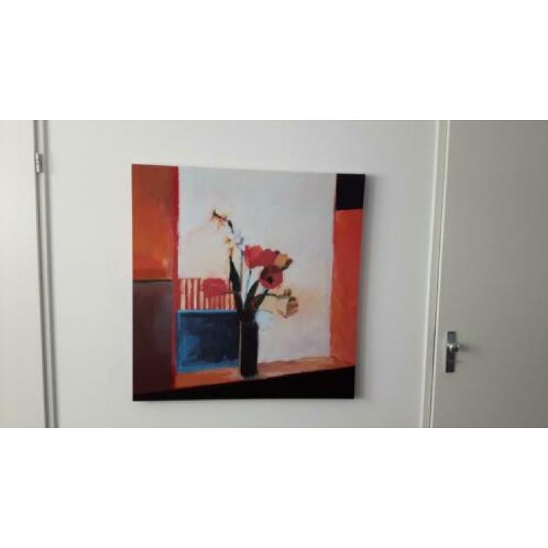 Modern Kleurrijk Kunst Schilderij 90x90