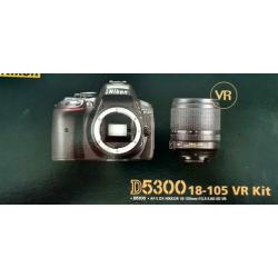 NIKON Reflexcamera D5300 + 18-105mm VR (met doos en al)