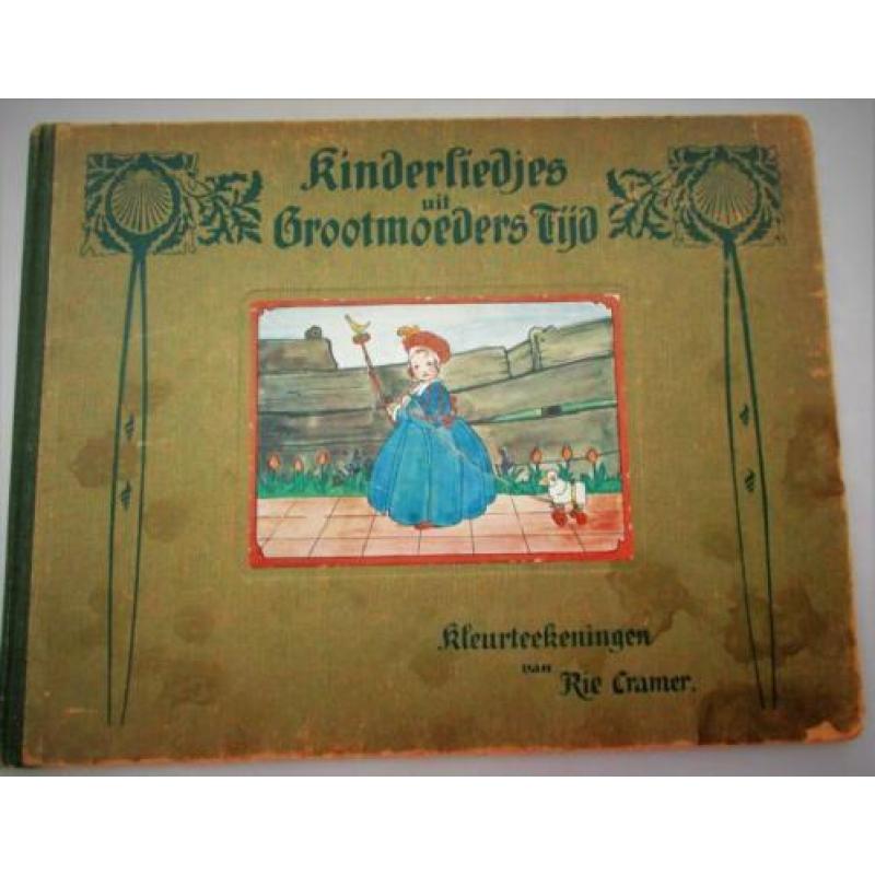 Rie Cramer 1e druk 1922~Kinderliedjes Grootmoeders Tijd~Blad