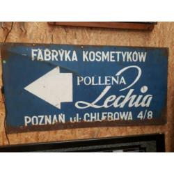 Groot oud reclamebord uit Polen - Cool Vintage