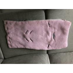 Koeka Oslo voetenzak maxi cosi roze/grijs teddy