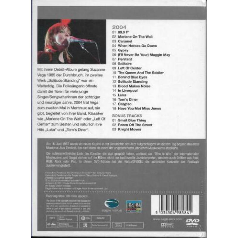 Suzanne Vega : " Live At Montreux 2004 " DVD - 2011