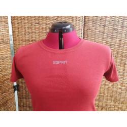Esprit t-shirt rood en kaki broek EDC maat 42 kledingsetje