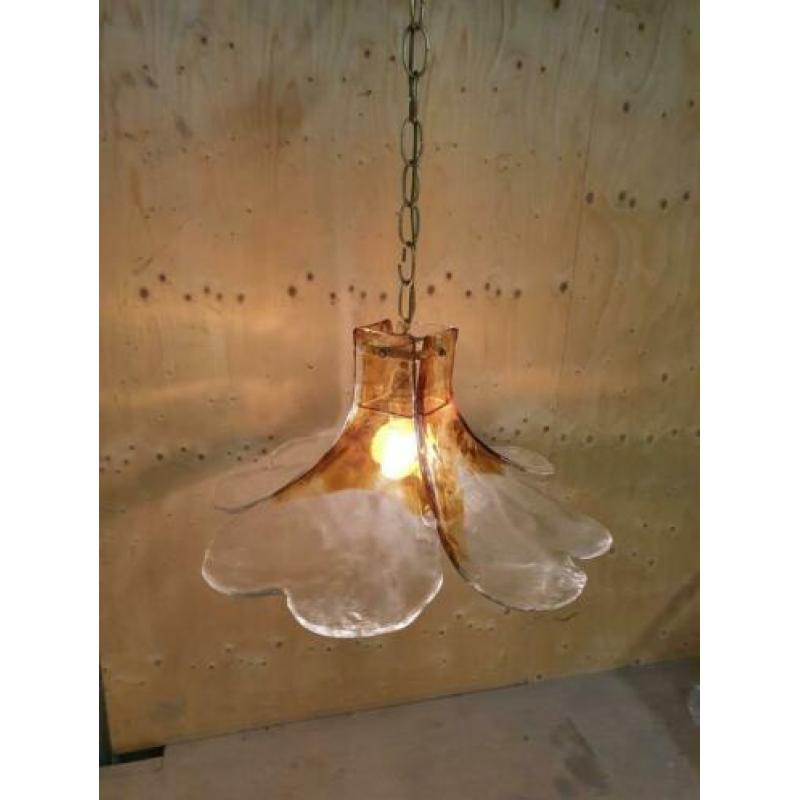 Brutalist Murano glas hanglamp van Kalmar