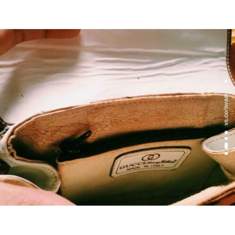 Gucci '70 Vintage Leren Handtas