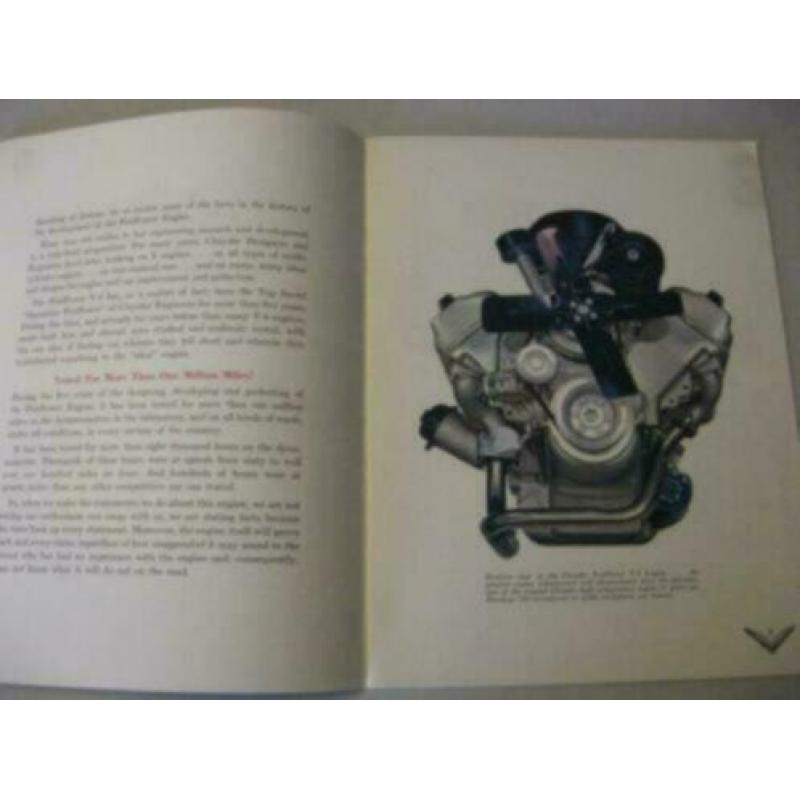 1951 Chrysler Fire Power Engine Brochure USA