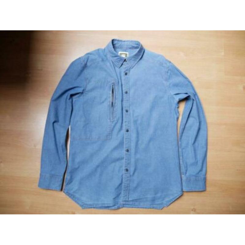 G-star spijkeroverhemd XL - 'Powel 3d Shirt' - blauw