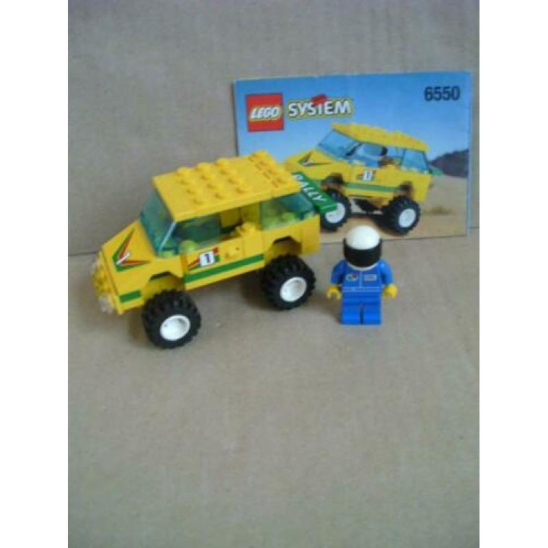 Lego set 6550 Rally auto compleet met bouwboekje
