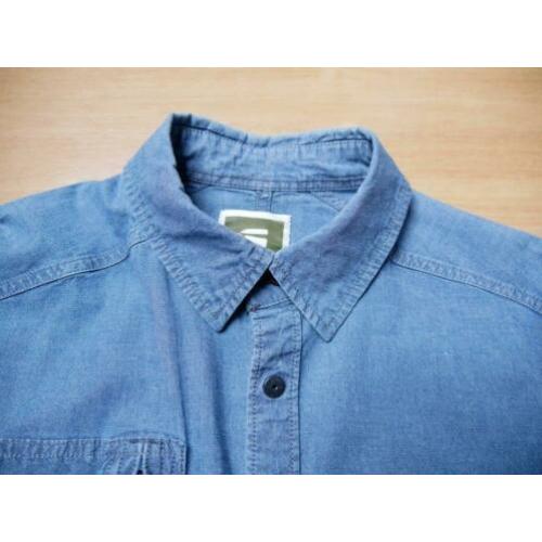G-star spijkeroverhemd XL - 'Powel 3d Shirt' - blauw
