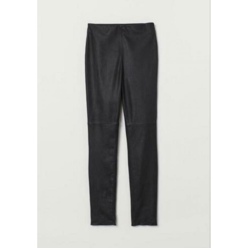 H&M trend premium leren leather legging broek Zara 34