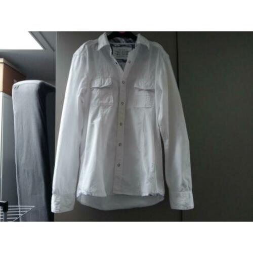 Heren overhemd blouse maat L wit slim fit merk: Esprit