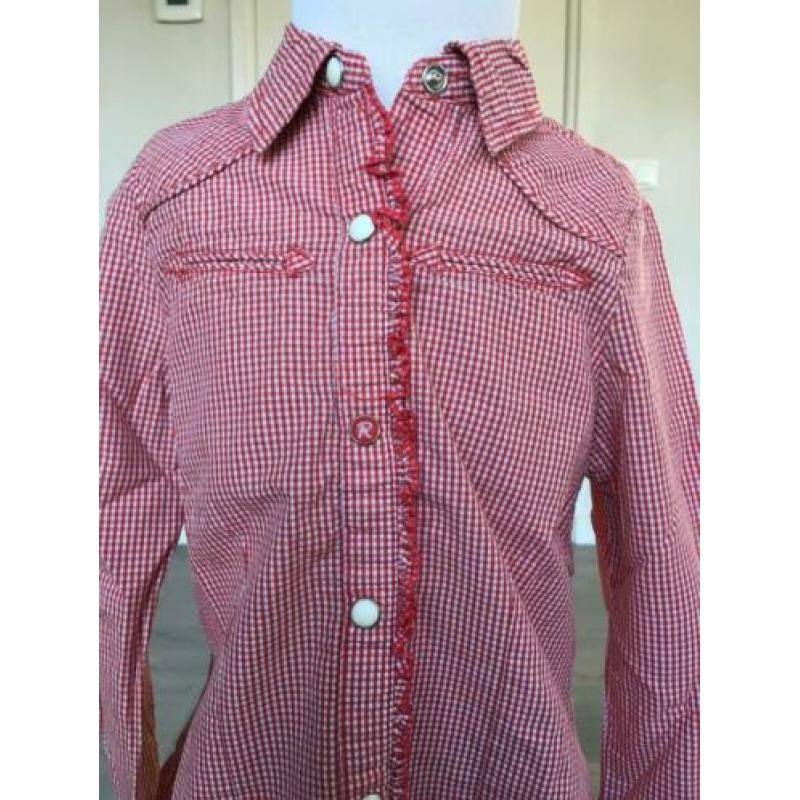 RETOUR blouse, rood geruit, nieuwstaat mt 104 ZJ