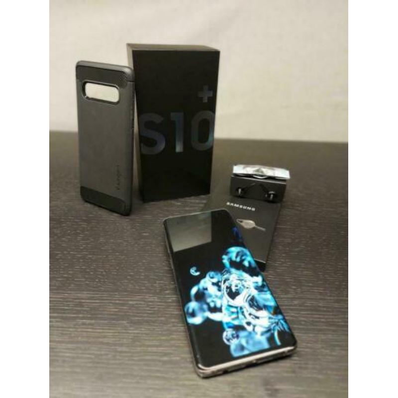 Samsung Galaxy S10 + Plus zwart AKG spigen