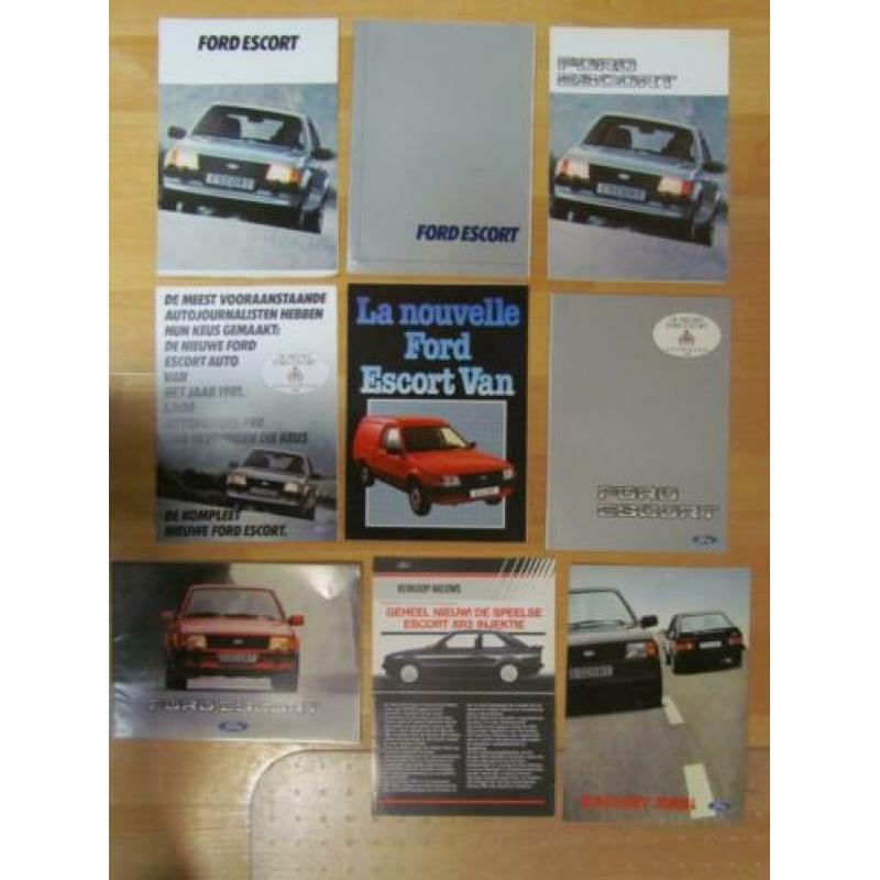 Ford Escort MK IV, 1981 t/m 1990. Ruim 65 items.