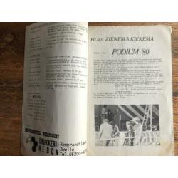 Zwolle: Hedon Poptempel - 3 oude programmabladen uit 1982