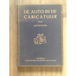 Antiek boek 'De auto in de karikatuur'