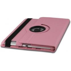 iPad 2/3/4 hoes 360 graden roteerbaar PU Leder Licht-Roze