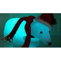partij acryl ijsberen met ledverlichting - kerst -