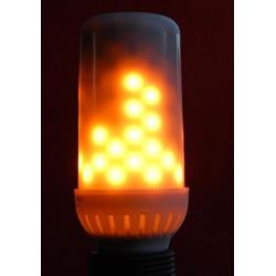led vuurlamp firelamp E27fitting opaal / realistische fakkel