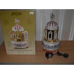 nieuw in doos Mr Christmas Porcelain Carillon Carousel