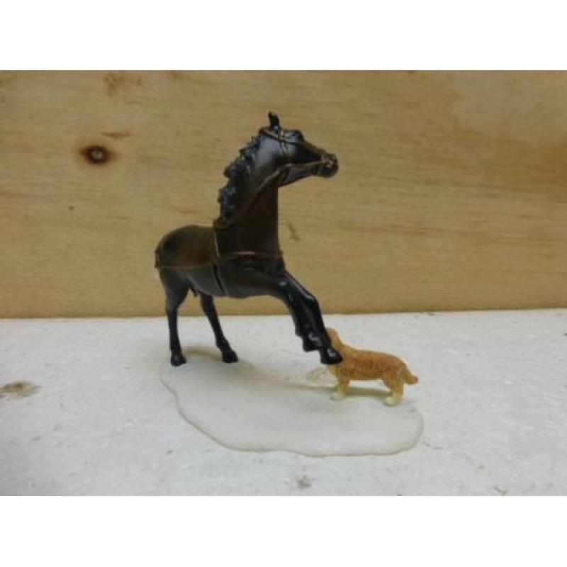 luville horse and dog paard en hond kerstdorp figurine kerst