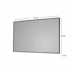 Badkamerspiegel Sanicare Q-Mirrors 70x70x2cm Zwart