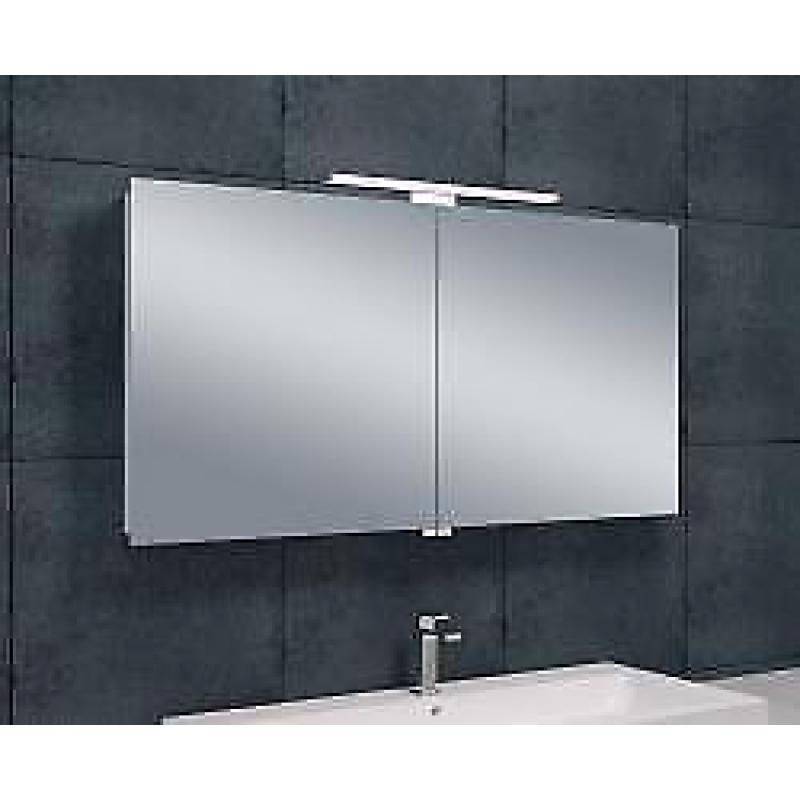 Wiesbaden Luxe spiegelkast +Led verlichting 120x60x14cm