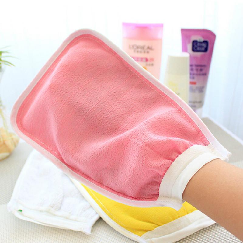 Multicolour Double Side Shower Towel Wash Mitt Rubbing Mitts Goedkoop