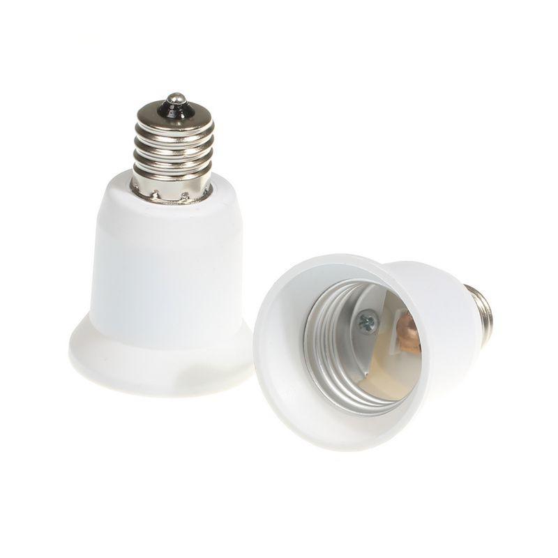 E17 To E26 E27 Base LED Light Lamp Holder Bulb Adapter PBT Converter Socket