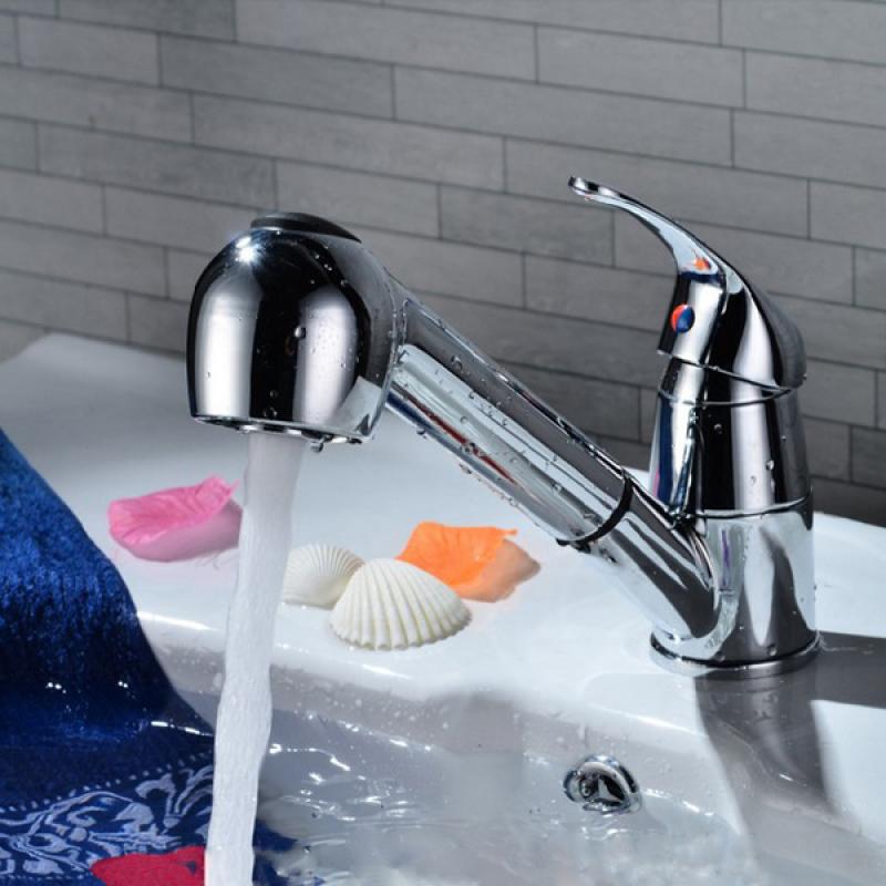 Chrome Sink Bath Faucet Spray Head Shower Replacement Head