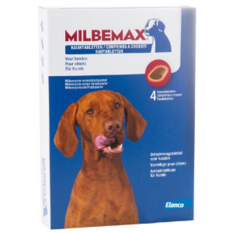 Ontworming Milbemax Milbemax Milbemax kauwtabletten Grote hond 40 tabletten