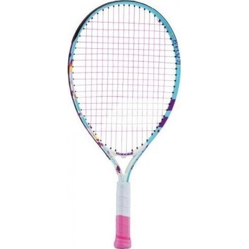 Babolat Fly 21 tennisracket junior roze wit paars Babolat Tennisrackets junior
