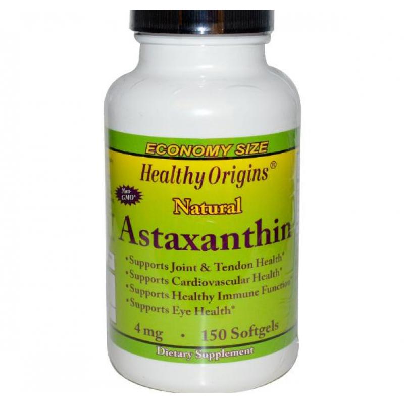 Healthy Origins Astaxanthine, 4 mg (150 Softgels) Healthy Origins