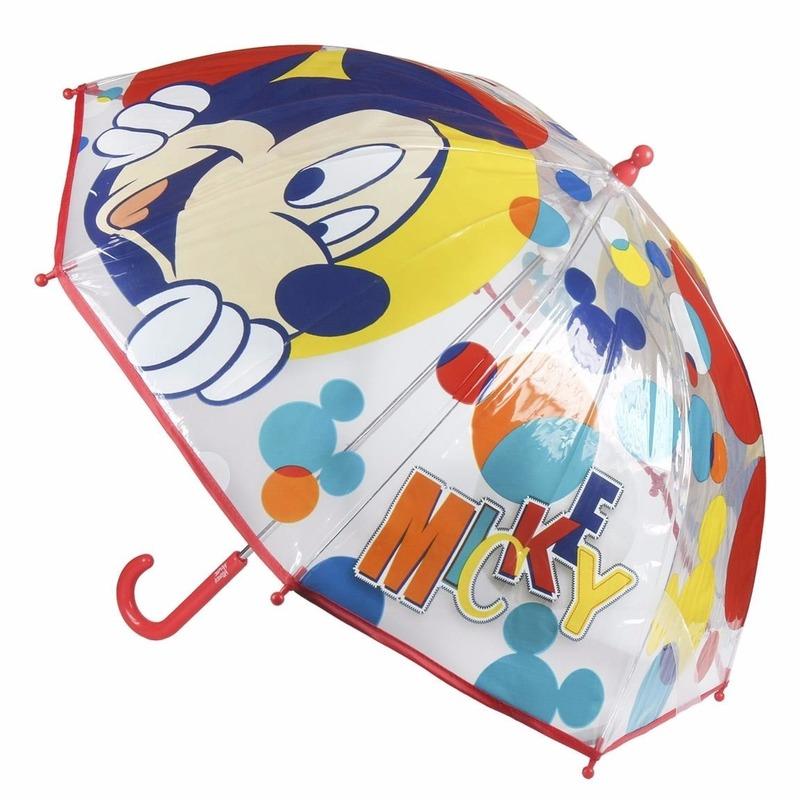 Outdoor Vakantie Disney Kinder paraplu Mickey Mouse rood