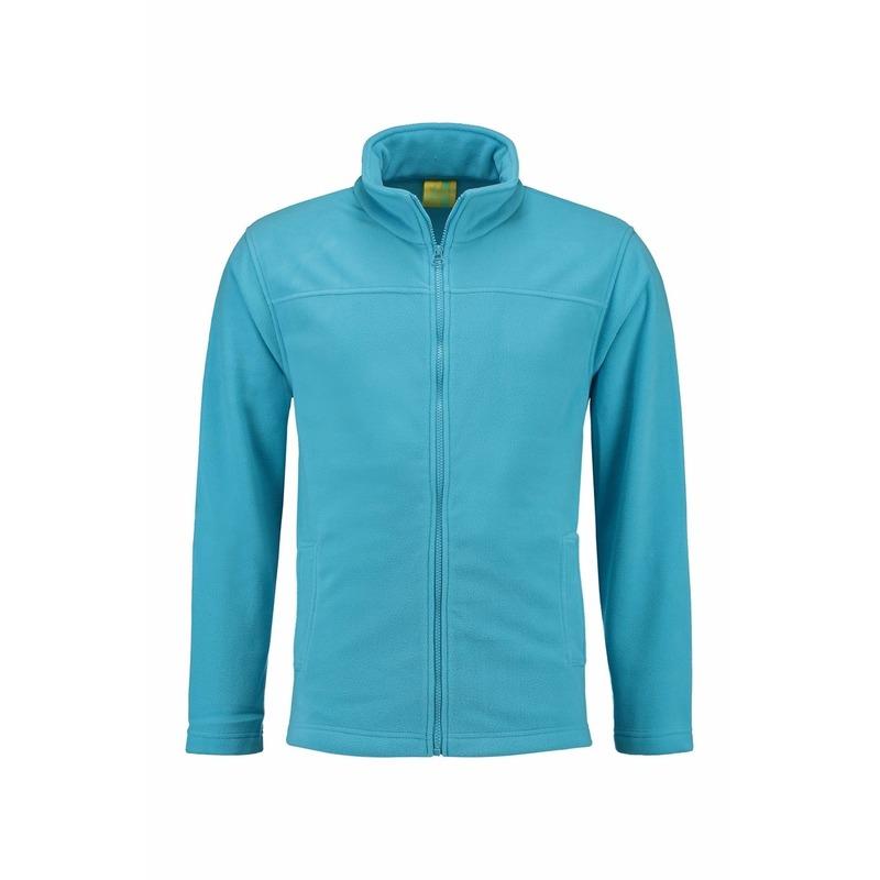 Truien en sweaters L S Turquoise fleece vest met rits voor volwassenen