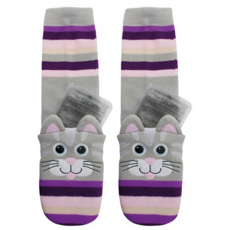 Sokken en Panty's Bellatio Warmte sokken kat voor kinderen