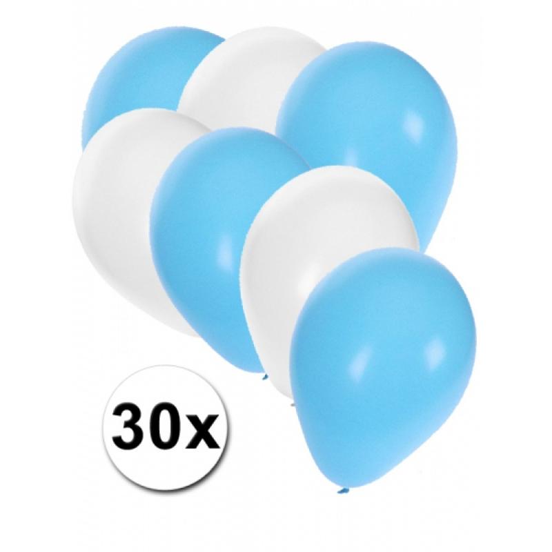Voordeel 30% Korting Ballonnen pakket lichtblauw wit