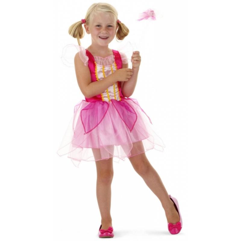 Fantasy en Sprookjes kostuums Geen Kort roze prinsessen jurkje voor meisjes