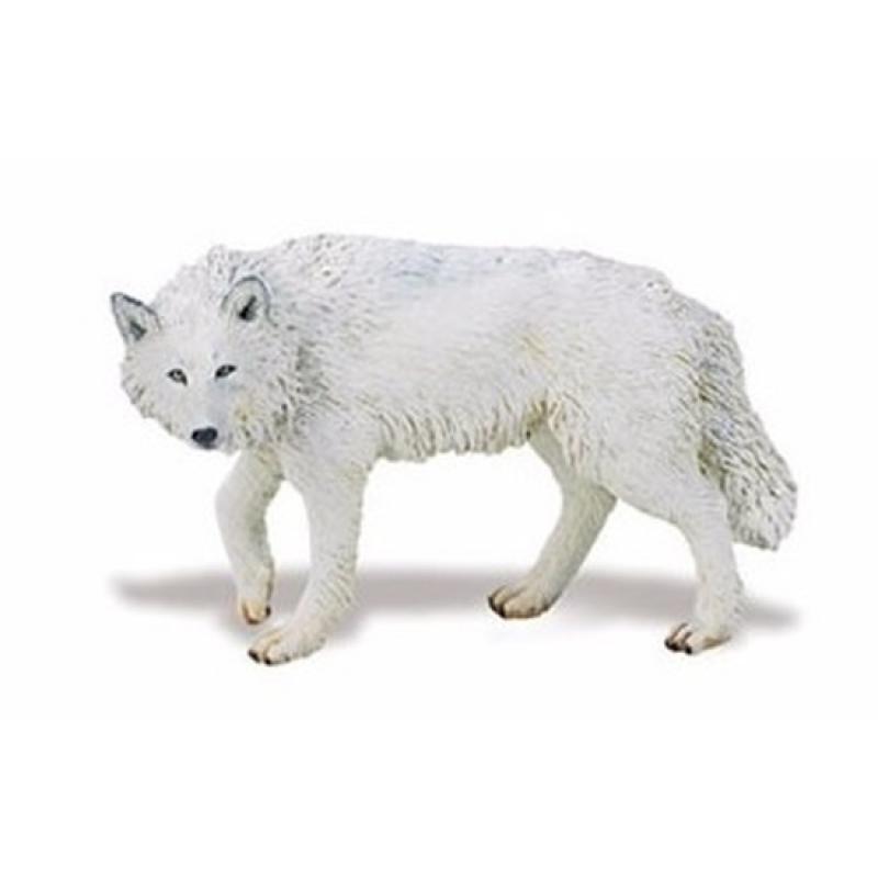 Safari LTD Plastic witte wolf 9 cm Speelfiguren sets