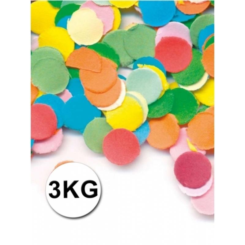 Feestartikelen diversen Feestartikelen luxe confetti 3 kilo multicolor