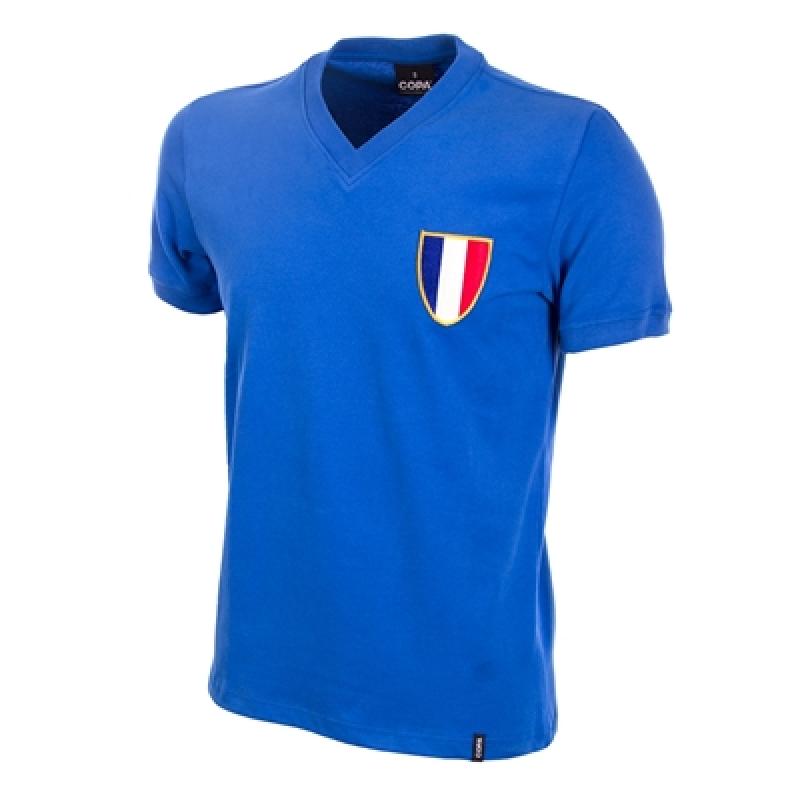 COPA Football Frankrijk 1968 Olympische Spelen Retro Voetbalshirt COPA Retroshirt